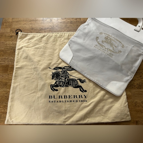 Burberry Stonewell Leather & Canvas Tote - Picture 2 of 16